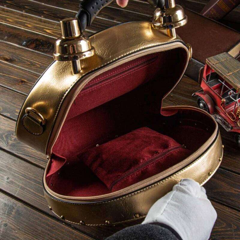 Fashionable, Creative, Personalized Clock Handbag, Large Capacity Retro Three-Dimensional Single Shoulder Diagonal Cross Bag