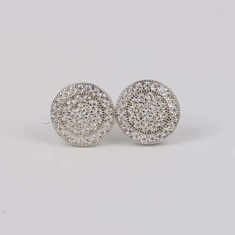 Hip Hop Jewelry S925 Sterling Silver Earring Moissanite Diamond VVS1 Earrings Moissanite Earring