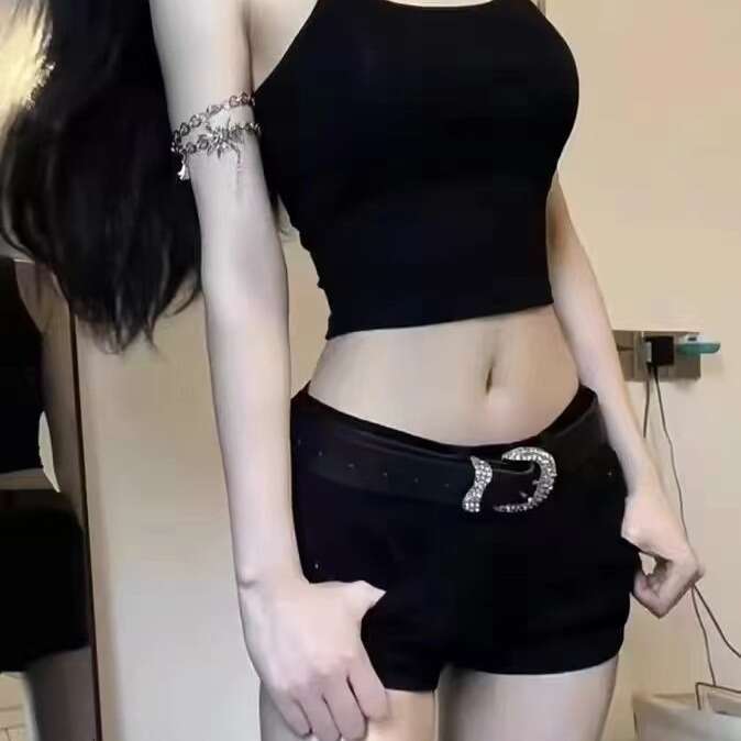 Denim Shorts Jeans Shorts American Style Spicy Girl Low Waist Tight Elastic Denim Ultra Shorts Women Summer New Slim Fit Slimming Wide Leg Hip Hugging