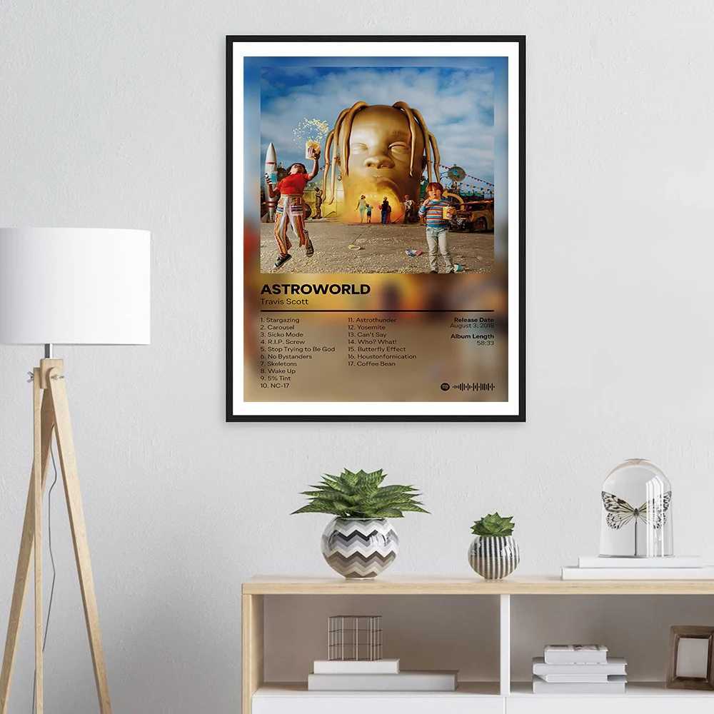 Pop Rapper Music Album Posters Aesthetic Hip Hop Comics Cover Canvas Painting Poster Picture Wall Art Home Decor Prints Mural Y250602