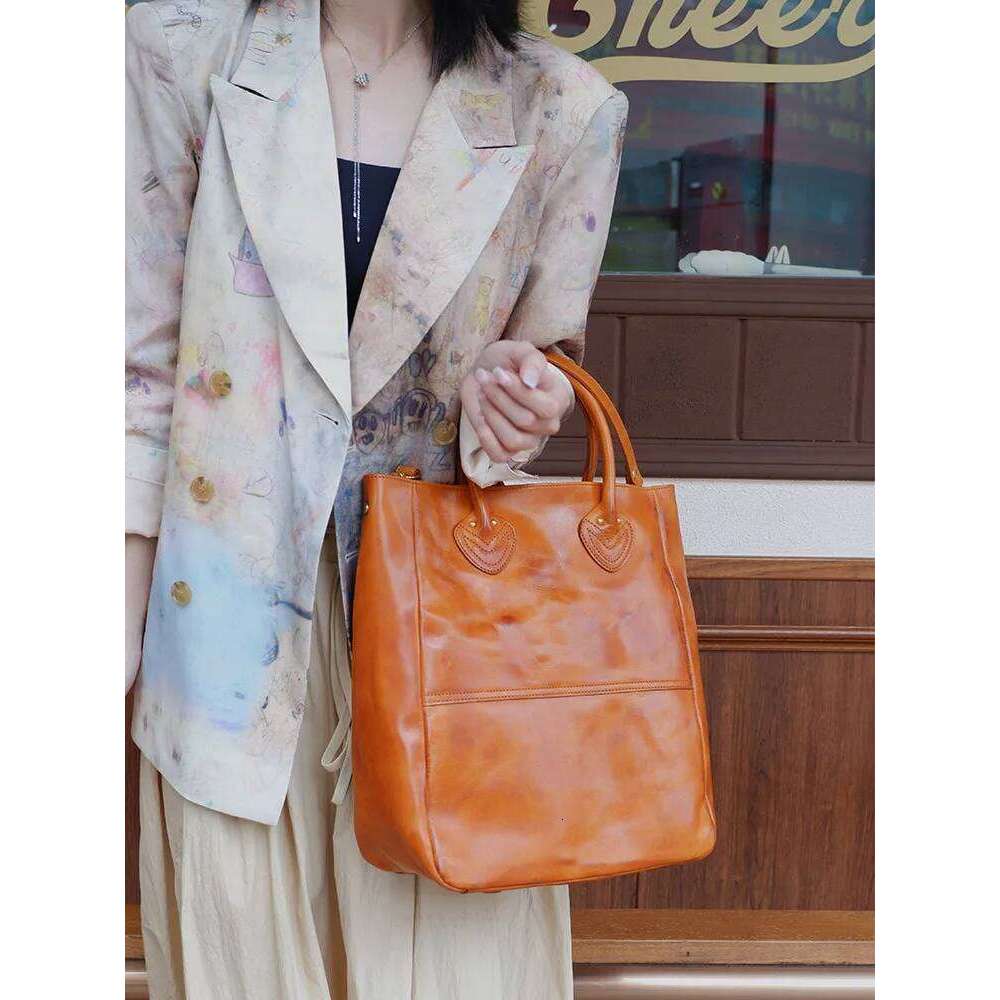 Weekend Party Vegetable Tanned Cowhide Women's Tote Outdoor Designers Handmade Genuine Leather Shoulder Crossbody Bag