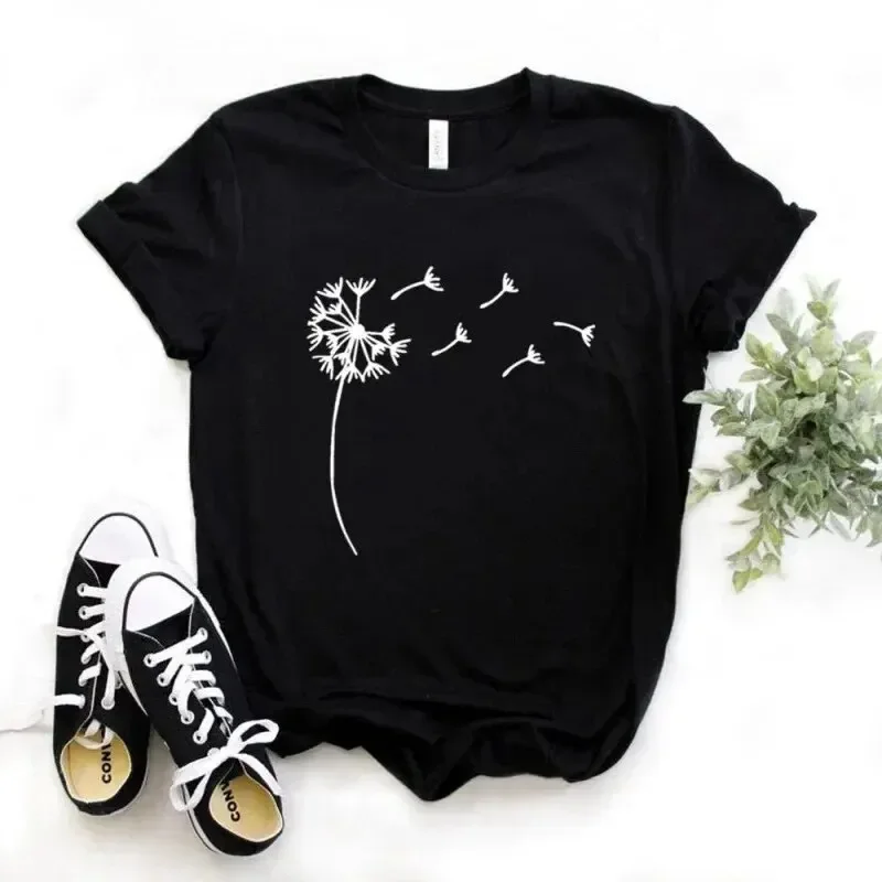 Funny Print Women T Shirt Girl Summer O Neck Fashion Top Tee Female Clothes Cute Style Tops 2025 New