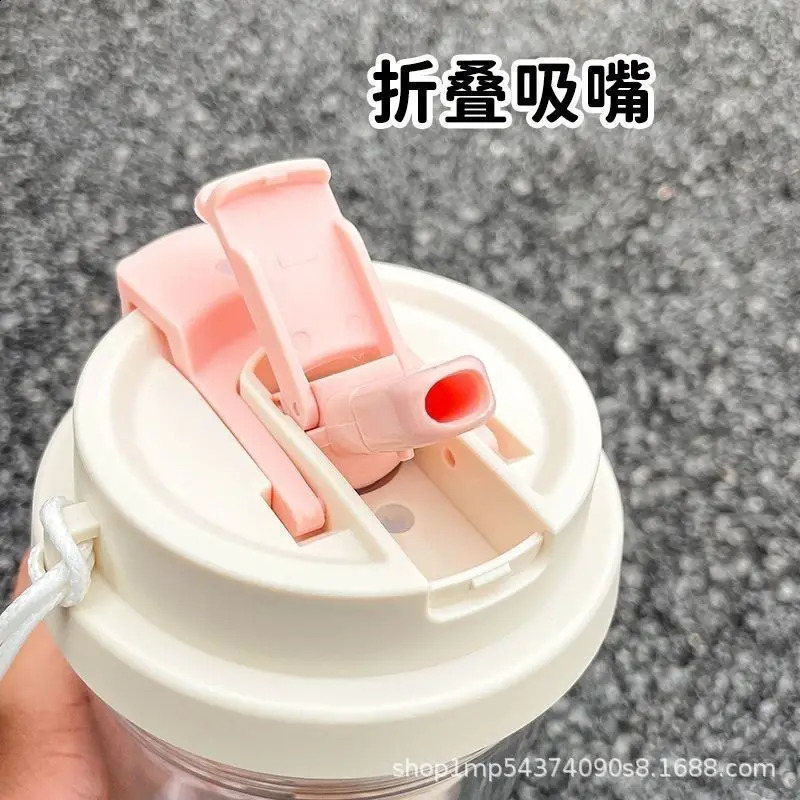 Water Cup Girl High Beauty Style with Tea Barrier Straw Cup Summer Heat Resistant 250528