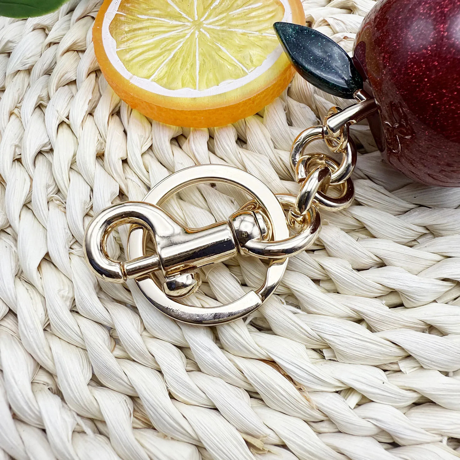Red Apple Bag Charm Key Chain Accessory Purse Charm Gifts for Women Gilrs Gift 250530