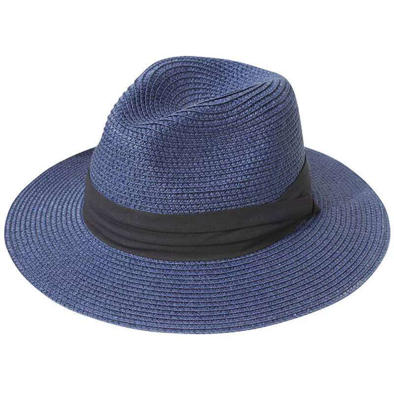 2024 High Quality Men Women Summer Beach Wide Brim Sun Hats Custom Embroidery Panama Straw Hat
