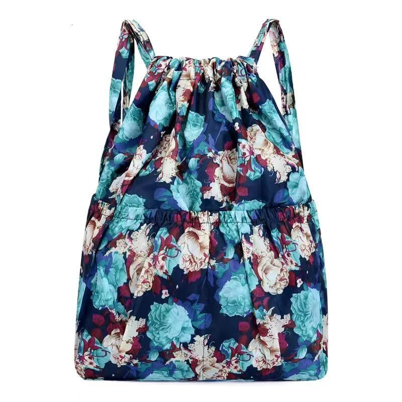 Free Shipping Backpack Versatile Nylon Drawstring Bag Outdoors Women Outdoor Sports Bag Large Capacity Designer Bag Mommy Bag Lightweight Travel Backp