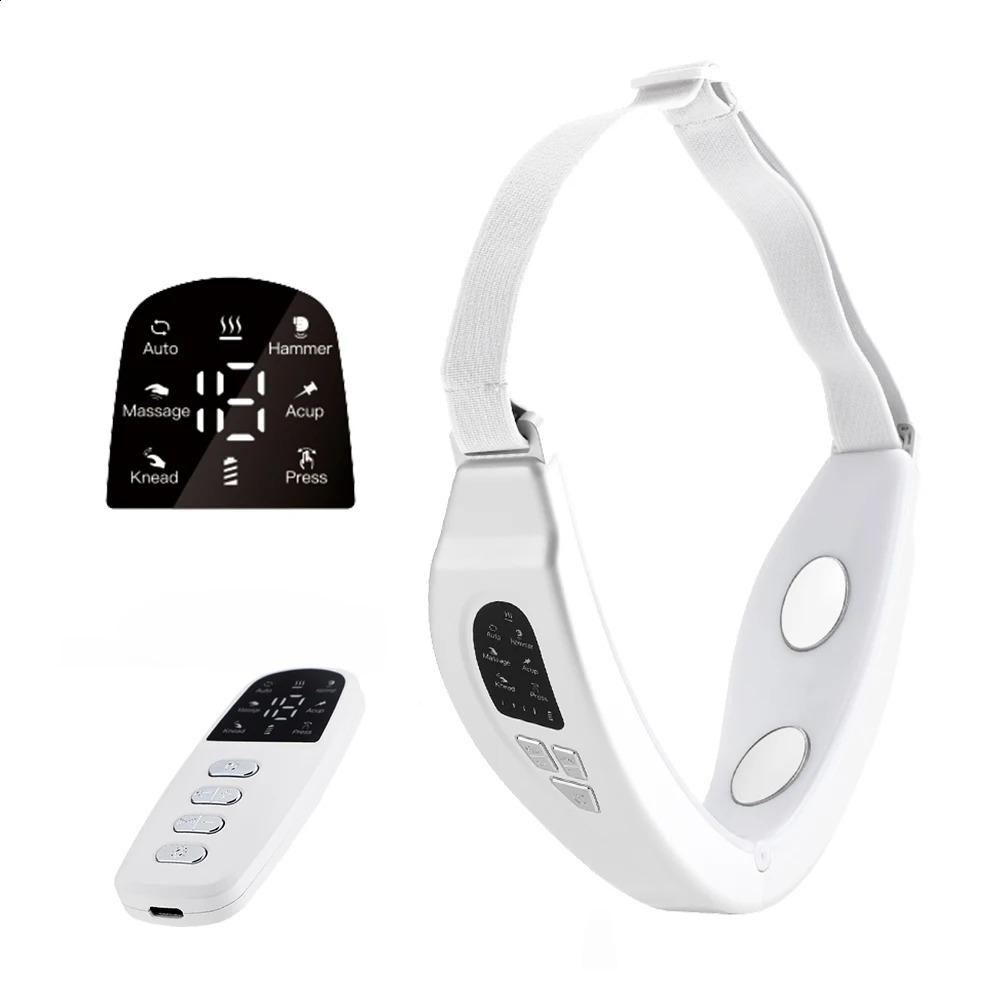 Professional EMS Device LED Face Slimming Vibration Massager Double Chin Removal V-Face Line Lift Belt Cellulite 250523
