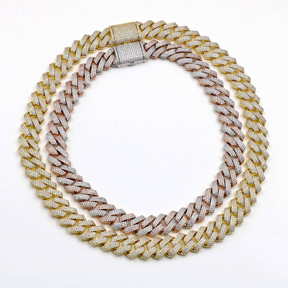 Pure Sier Hip Hop Men's Cuban Necklace Chain