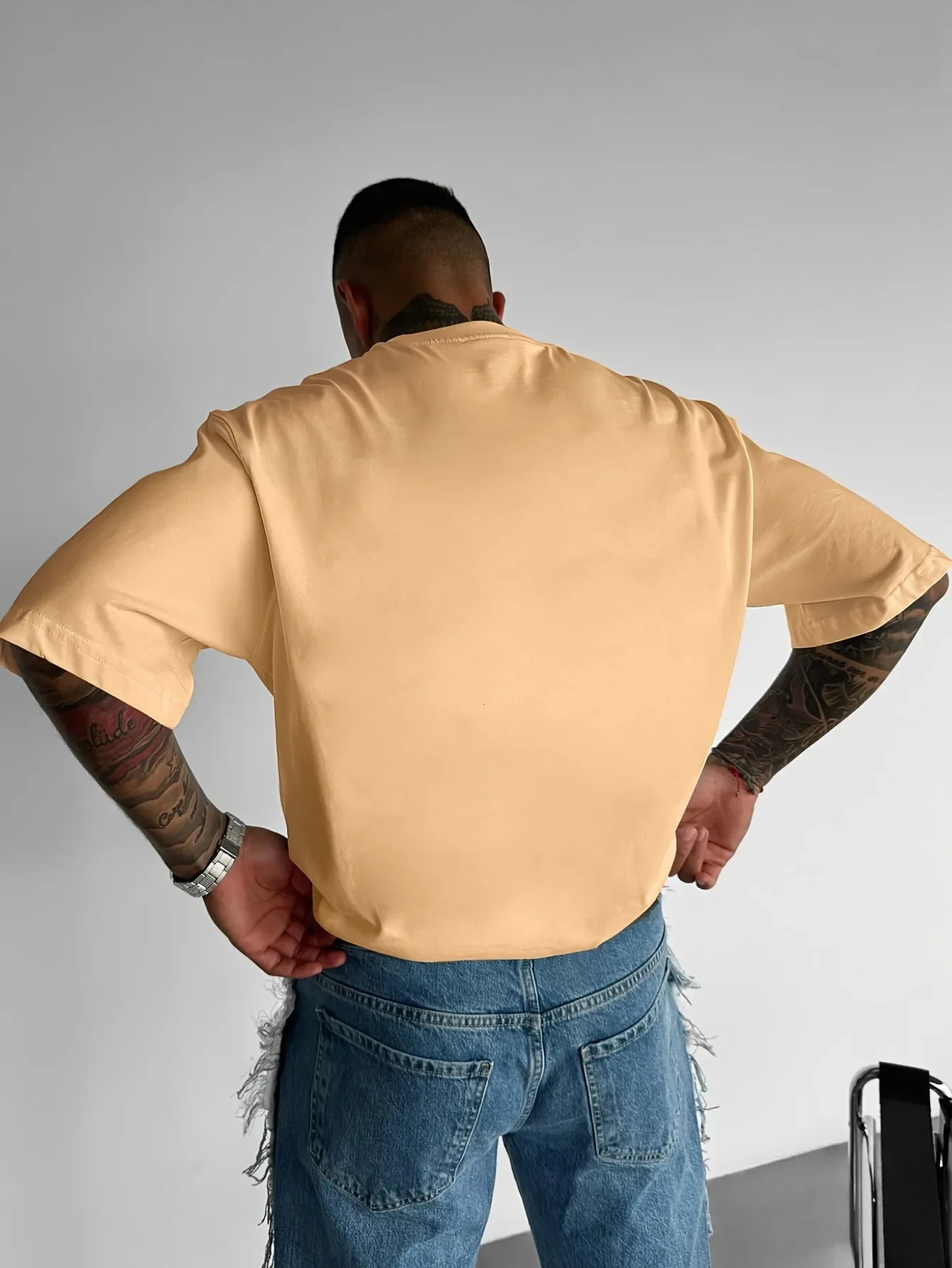 Mens Casual Fashion T-shirt Printed Cotton Boston Slogan Letter Crew Jumper Summer Daily Outdoor Sports Leisure Sports 250530