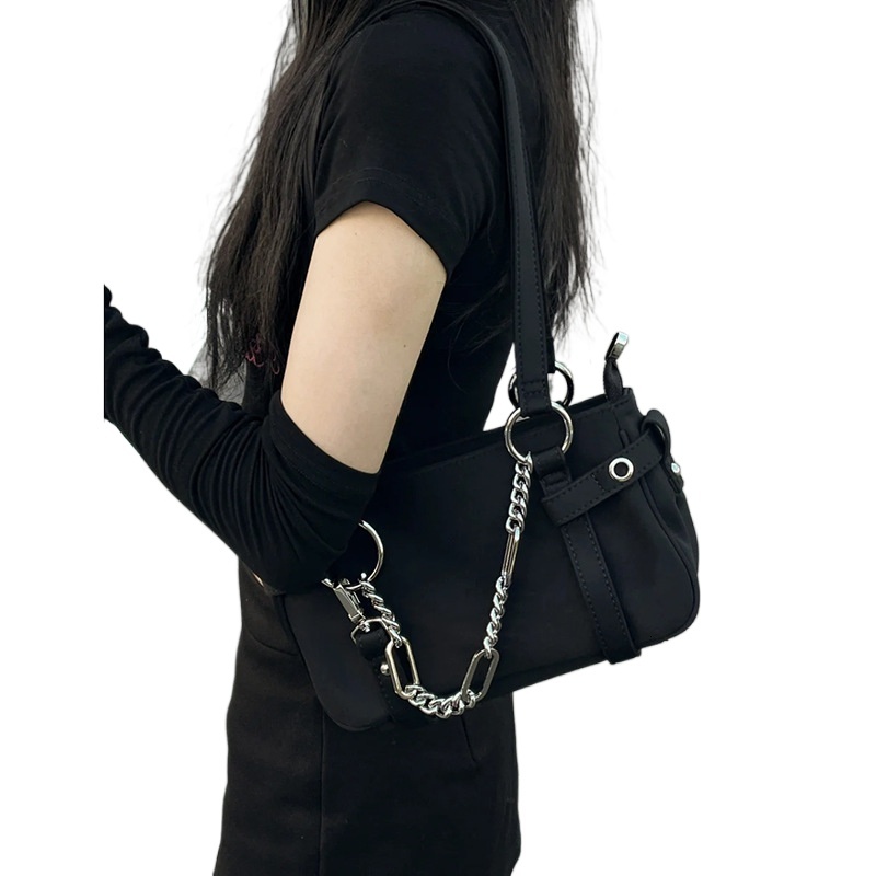 designer 2025 Niche New Shoulder Bag Sweet Cool Girl Chain Motorcycle Bag Underarm Bag High-end Crossbody Handbag for Women
