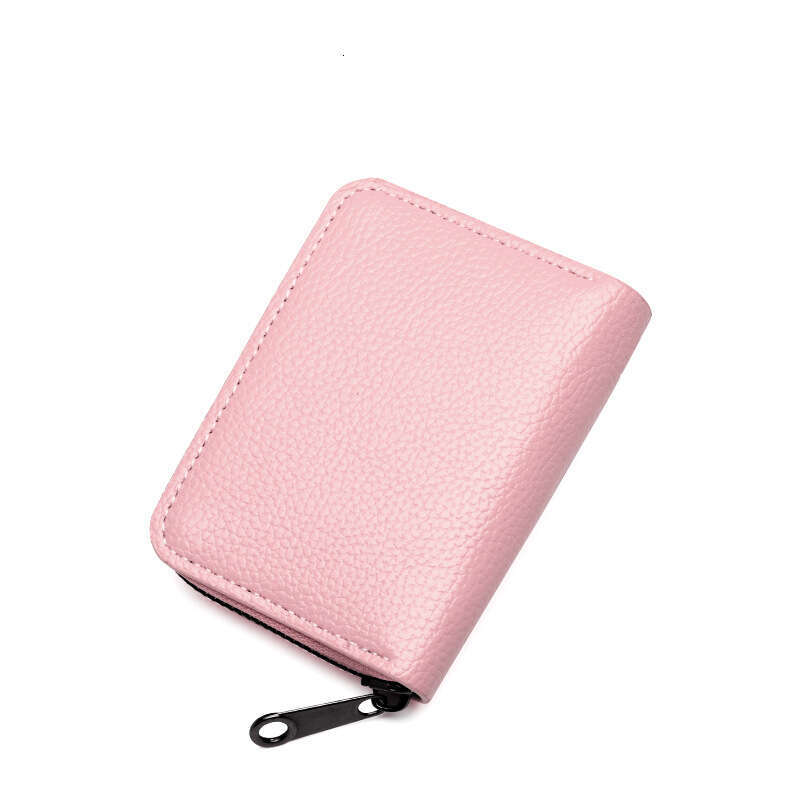 Lychee Pattern Large Capacity Multi-Card Slot ID Credit Coin Purse Wallet Accordion Card Holder