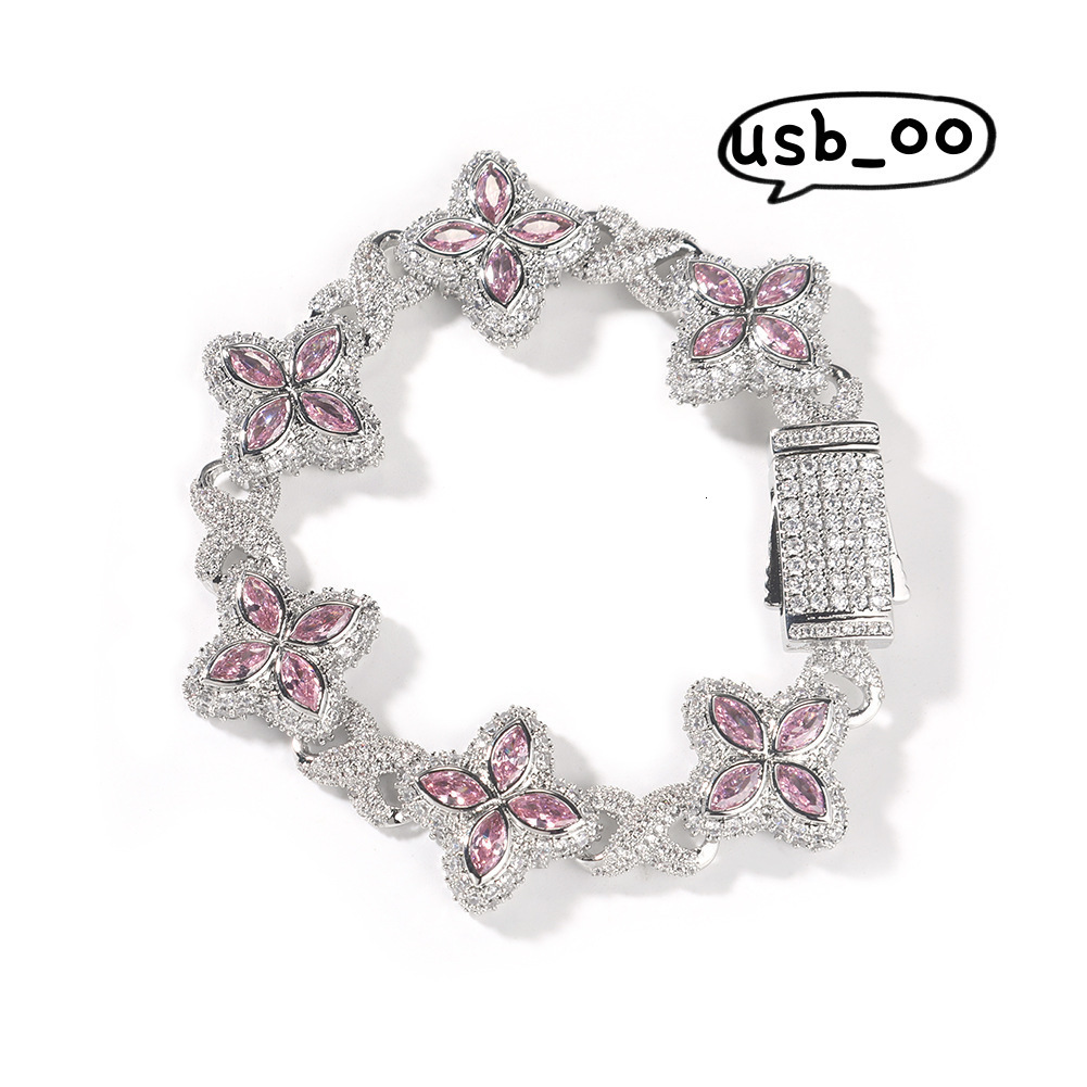 Hip-hop style Miami Cuban chain VVS Moissanite cross infinity symbol necklace unisex