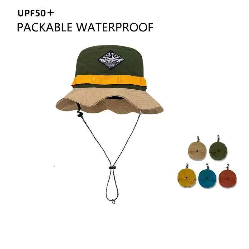 Wholesale Sun UV Protection Waterproof Safari Cap Wide Brim Bucket Hat for Fishing Gardening Hiking Hunting