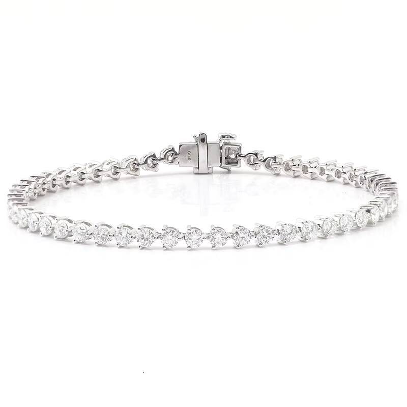 3mm to 5mm Silicone Stone Chain Tennis Sterling Sier Women's Boutique Jewelry Bracelet and Bangle