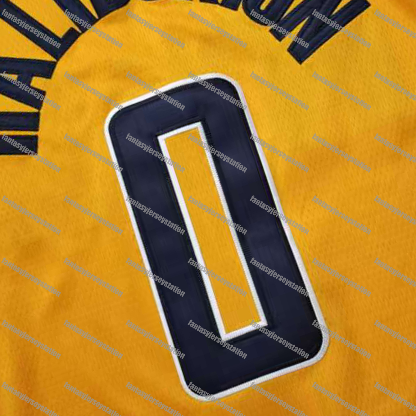 IN STOCK Mens Yellow 0 Haliburton Basketball Jersey, Polyester Knit Fabric, Crew Neck, Loose Fit, Breathable Stretch, Casual Sports Shirt for Training