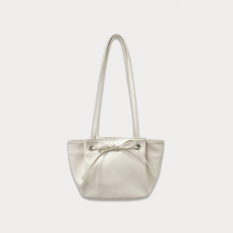 designer Underarm Bag for Women 2025 New Niche Design High-end Bowknot Fashion Commuter Shoulder Handbag Bucket Bag