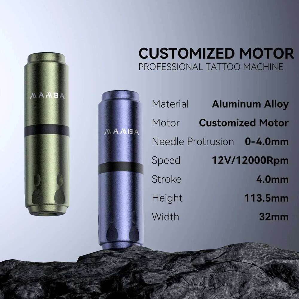 Wireless Hine With Mixed 10Pcs Cartridge Needles Paint Pen Set For Tattoo Beginner Artis