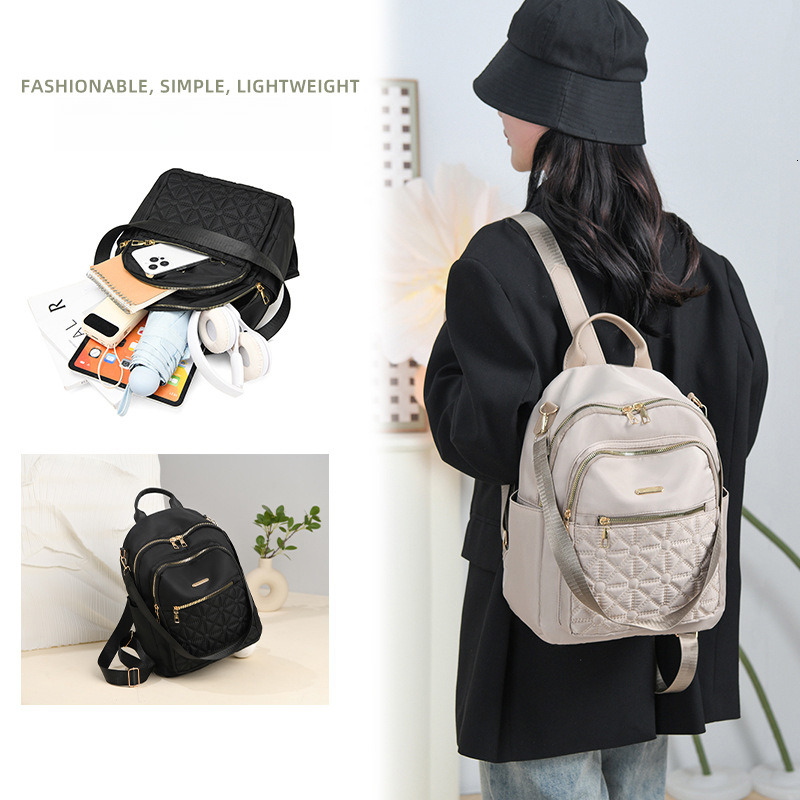 Free Shipping Designer Bag New Foreign Outdoors Trade Women's Backpack Lightweight Travel Small Backpack Large Capacity Quilted Stitching Multi-u