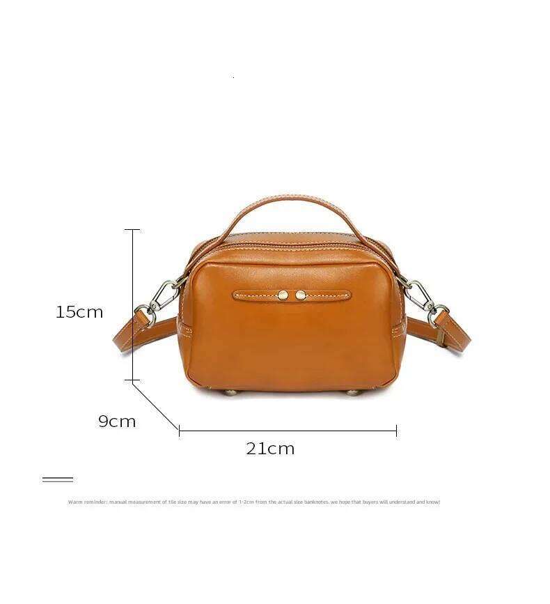 Women's Autumn/Winter New Design SensibilityNiche High-End Feel Crossbody Versatile Genuine Leather Single Shoulder Bag