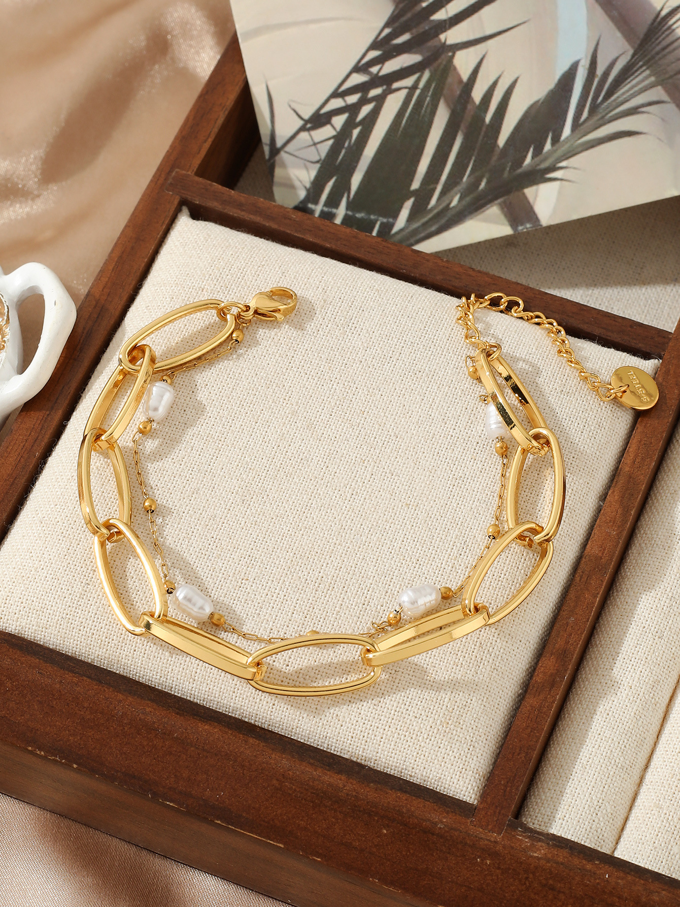 Creative Multi-layer Pearl Bracelet Simple Elegant Hip-hop Minimalist Chain