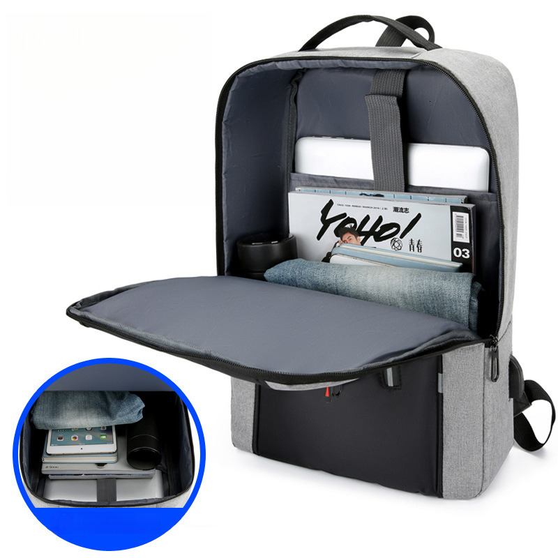 Free Shipping New Backpack Simple USB Charging Business Laptop Bag For Men Multifunctional Student Outdoors Large Capacity Designer Bag School Bag