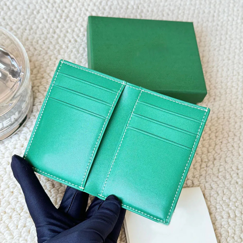 classic mens wallet men genuine leather card wallet designer wallet for women Plaid Double Letters card golder Credit cardholder fast ship and box