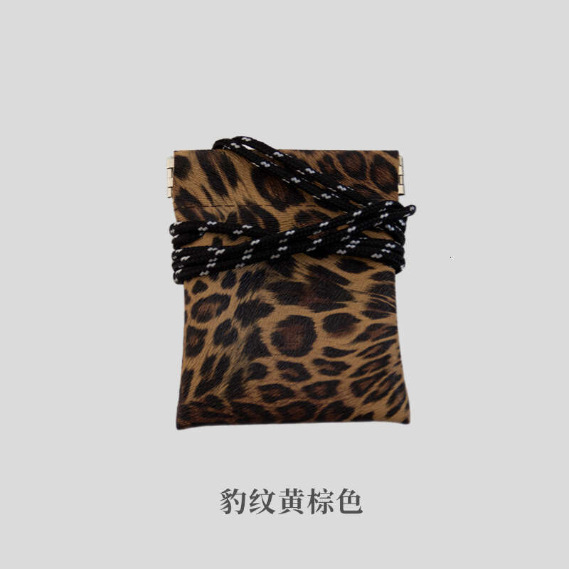 Unisex Neck Hanging Earphone Key Bag Small Storage Wallet PU Leather Card Holder Novelty Mini Coin Purse