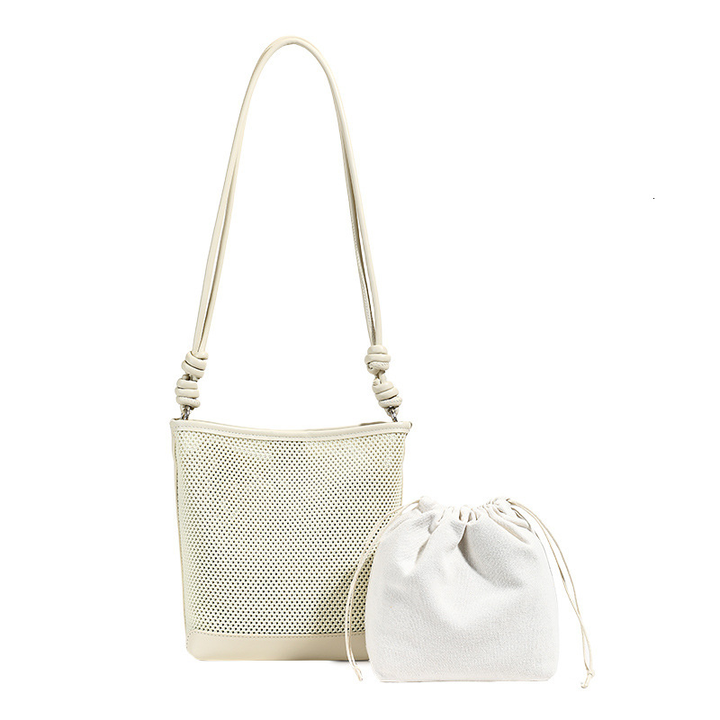 designer 2025 New Summer Vacation Commuter Color-Block Bucket Bag High-End Fashion Handbag Women's Shoulder Underarm Bag