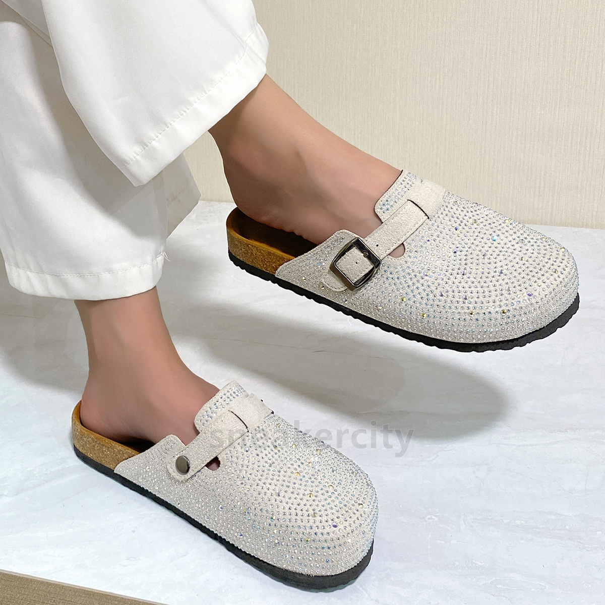 designer sandals clogs slides womens slippers rhinestone sliders summer one-piece sandles platform outdoor casual slip-on slipper fashion beach mules 