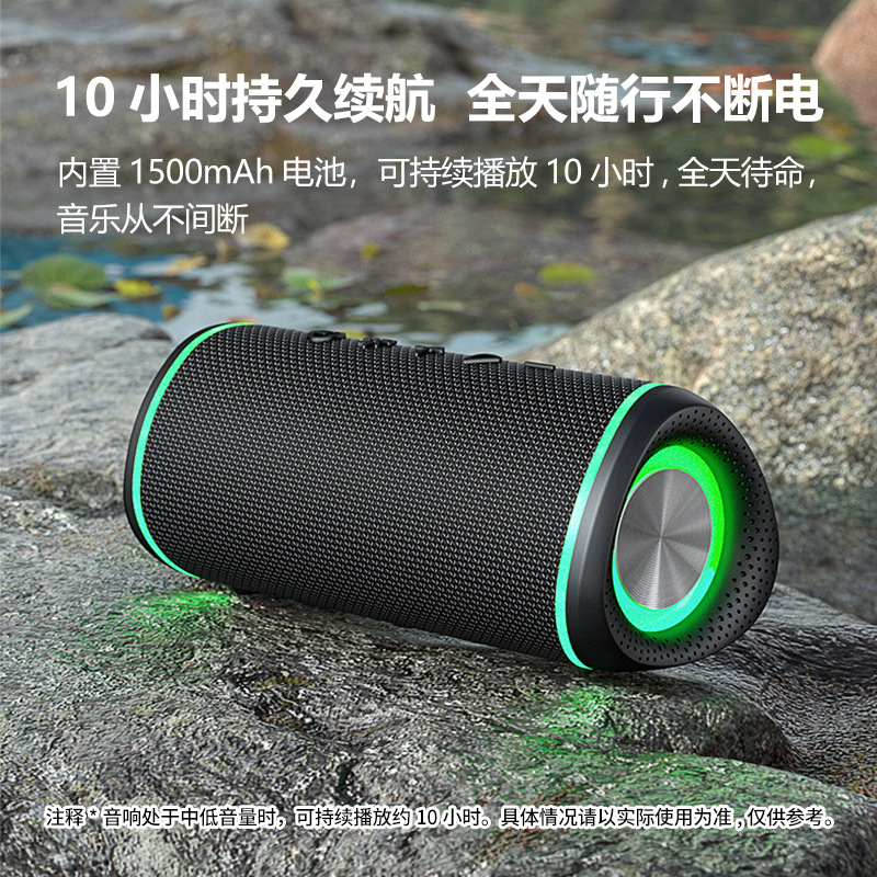 En haut-parleurs Bluetooth portables mini subwoofer stéréo stéréo choqué hifi office music wireless tf usb extérieur audio lecteur