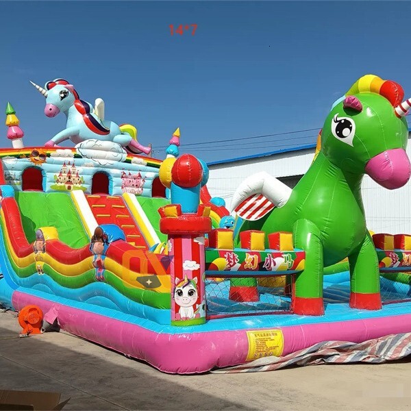 Indoor Ocean Iatable Castle Naughty Fort Trampoline Park Big Yellow Duck Bathtub Bobo Ball Panda Paradise