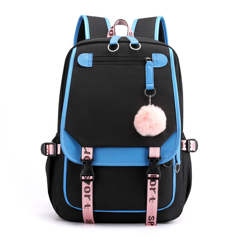 Free Shipping Casual Korean Style Backpack Large Capacity Junior Student Solid Color Simple Outdoors Designer Bag Multi-layer Laptop Backpack Double S