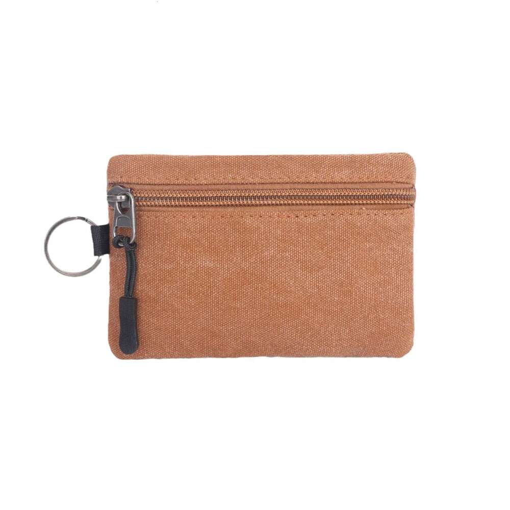 Canvas Purse Portable Small with Lanyard and Buckle for Women Wallet Coin Key Card Holder Storage Bag