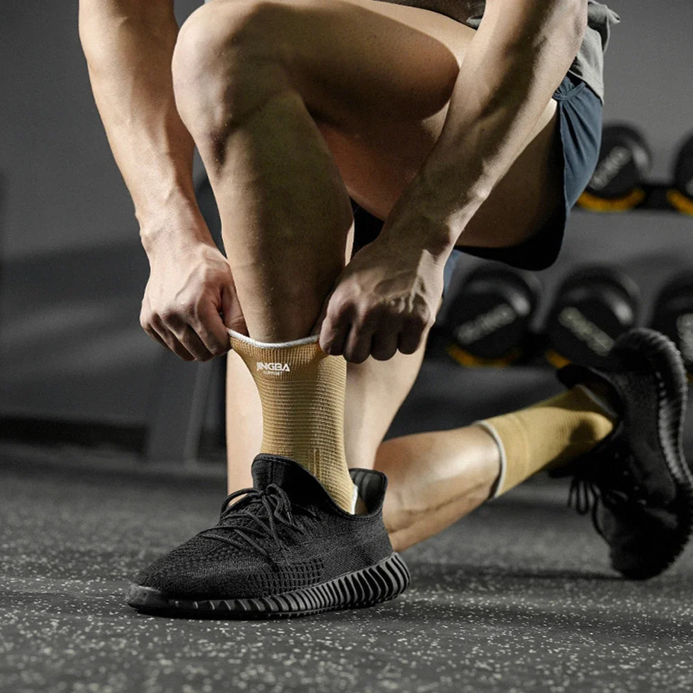 2Pcs Knitted Ankle Support For Sprains Arthritis Tendonitis Running Football Foot Protection Sleeve Sock Sports Anklet 250530