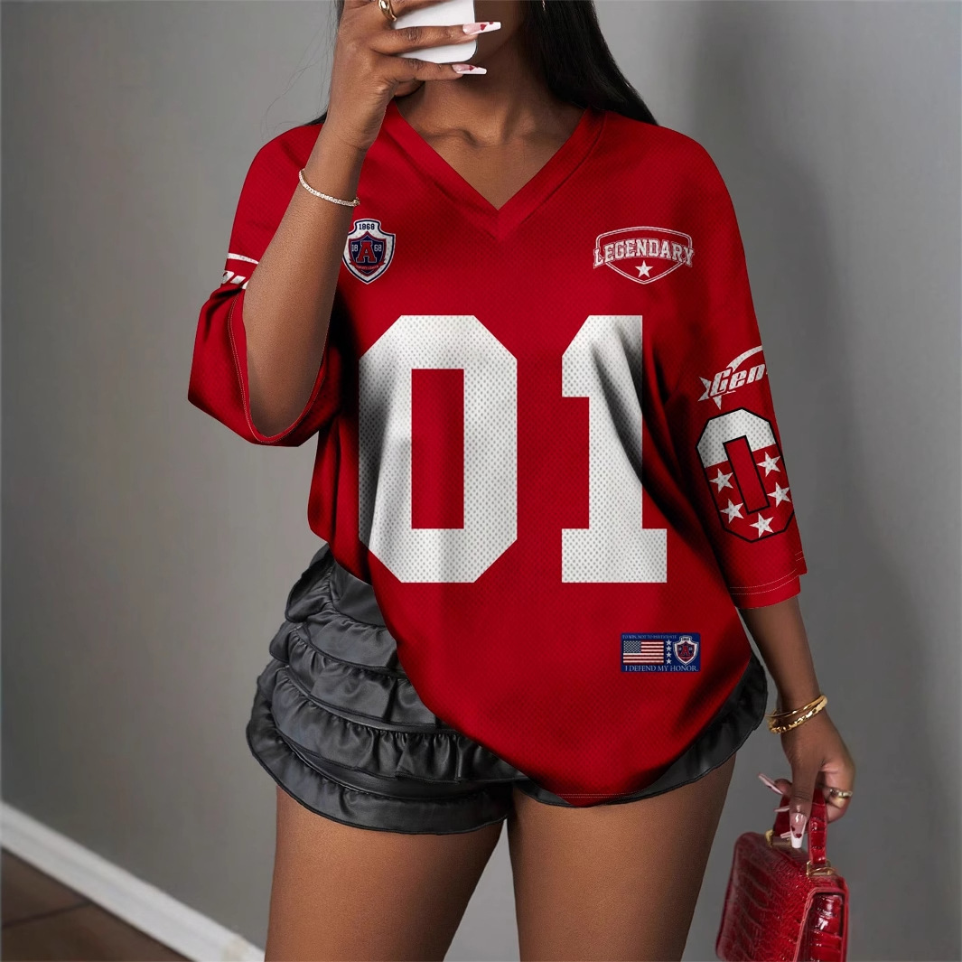 Designer T Shirt New European And American Fashion Sexy Hot Girl Personality Digital Print Loose Top Short Sleeve T Shirt Women S Clothing Essentials 