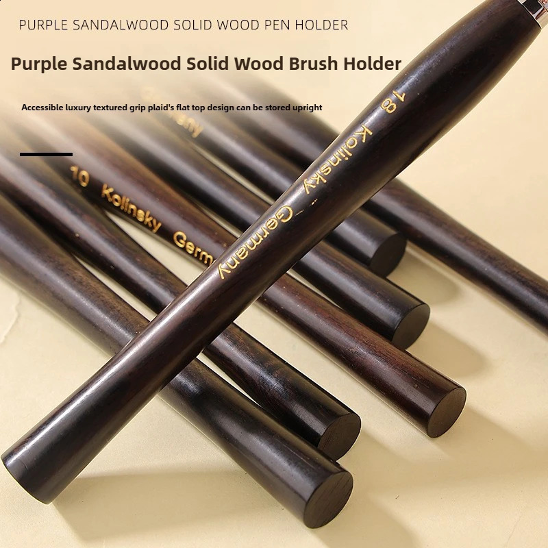 Sweet-Z 100% Kolinsky Nail Acrylic Brush Nail Supplies Sandalwood Color Handle Professionals Manicure For DIY Nail Drawing 250528