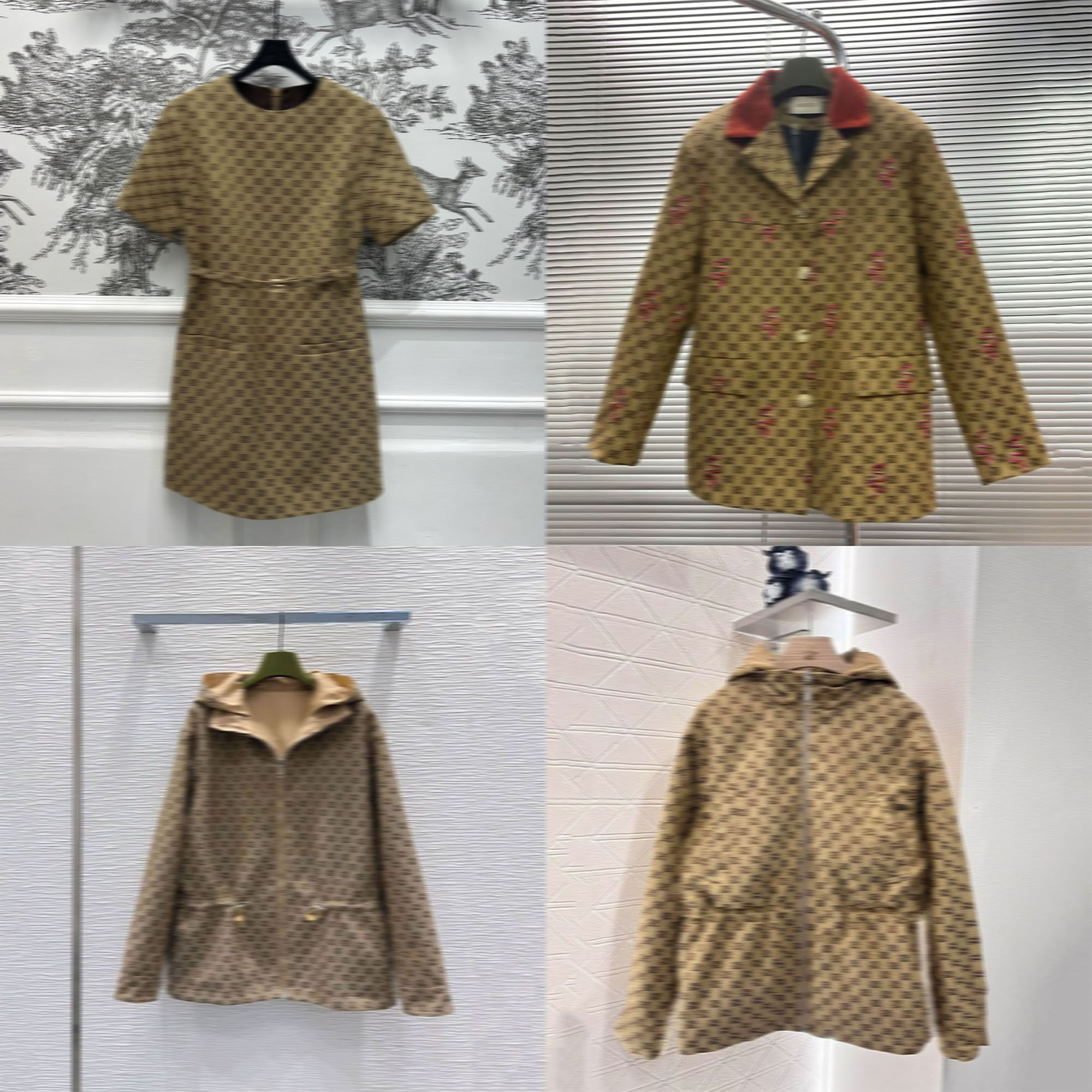 Designer Womens Jacket Full Letter Blazer Luxury Long Sleeve Shirts Winter Loose Reversible Windproof Nylon Windbreaker Coat Women