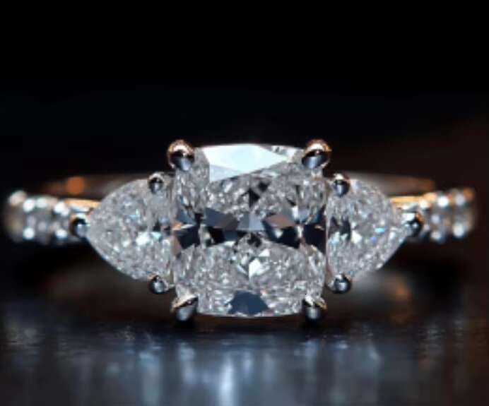 Advanced Design Moissanite 925 Sterling Silver Luxury Wedding Engagement Ring