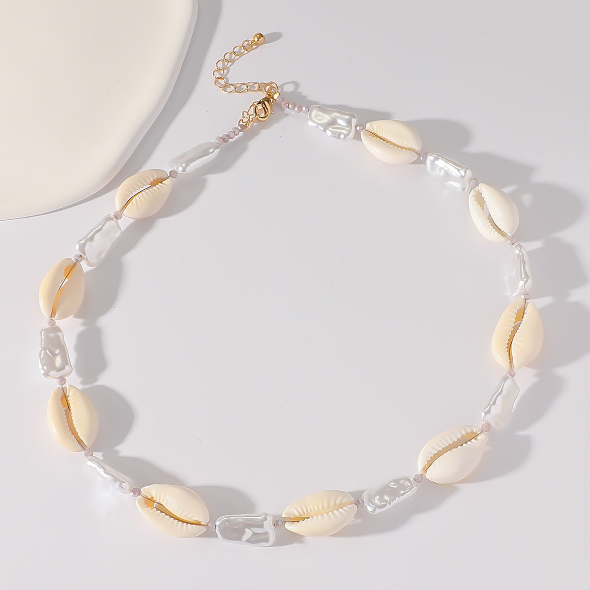 Shell necklace jewelry, vacation style exquisite necklace, ocean shell pearl, high-end temperament jewelry