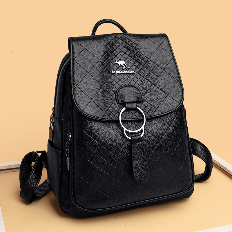 free shipping outdoors Designer bag Women's Fashion New Korean Style Simple Backpack for Students, High-End Lightweight Soft Leather Travel Small