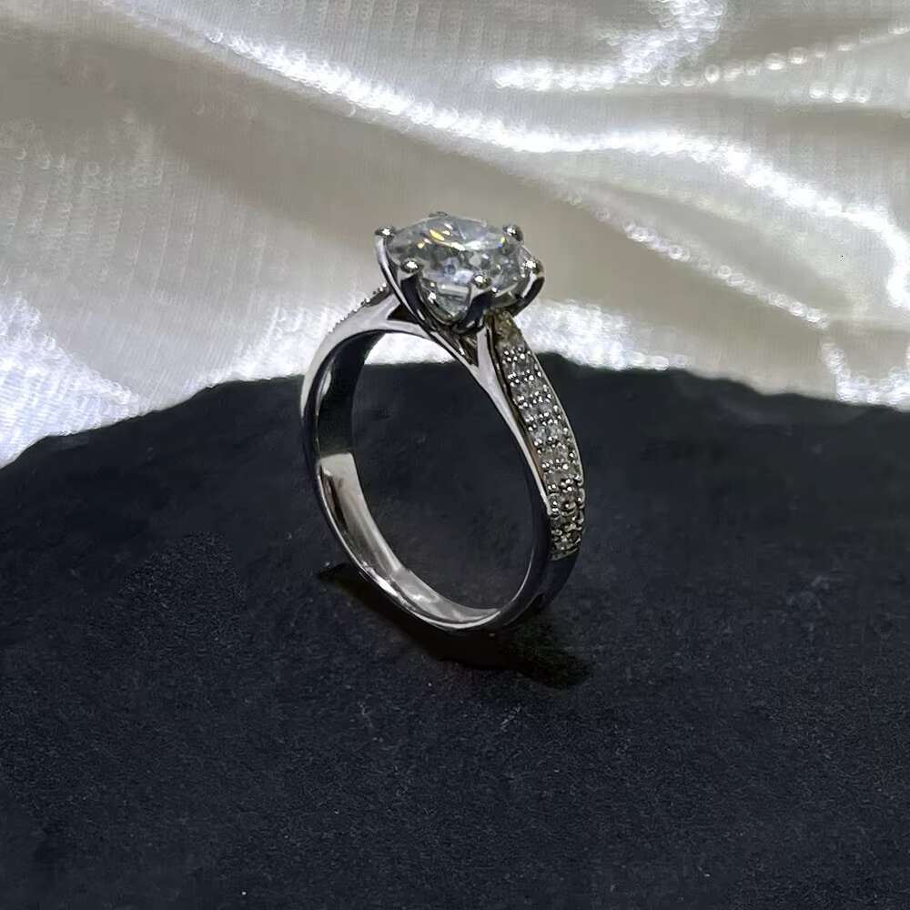 Moissanite Wedding Ring for Women - 14K 18K