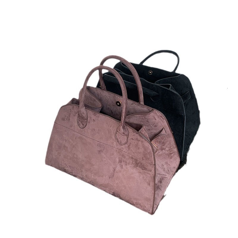 designer 2025 New Autumn Winter Retro Faux Suede Tote Bag for Women Large Capacity Shoulder Commuter Handbag Shopping Bag