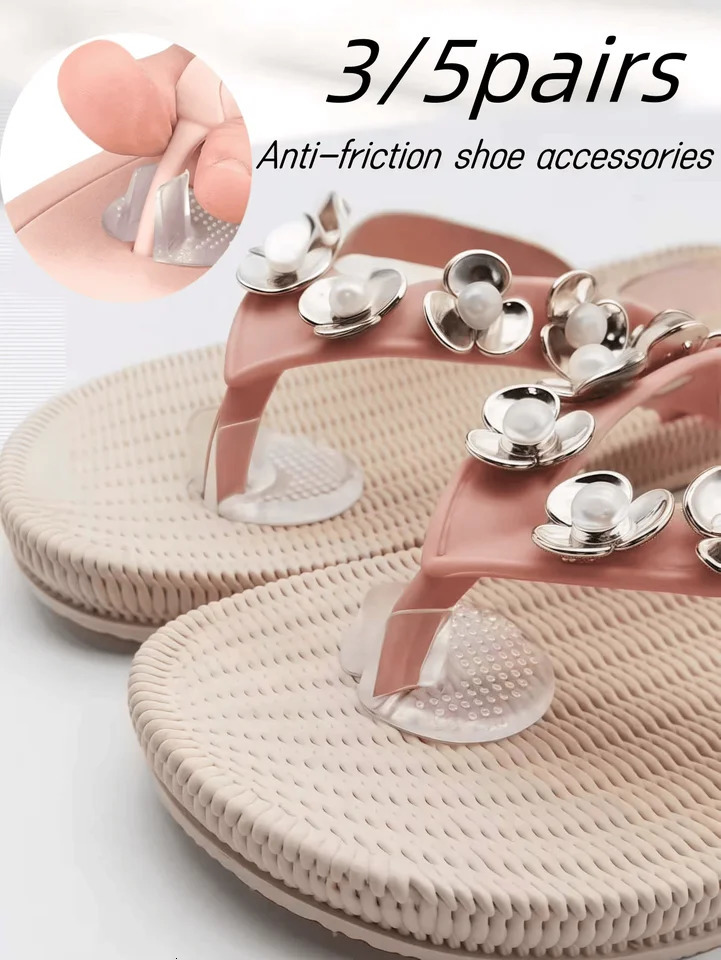 10 pairs Soft flip Flop Gel Cushions Pad Toe Protectors for Thong Sandal lnserts Guards insoles Shoes Grip Pads Metatarsal 250528