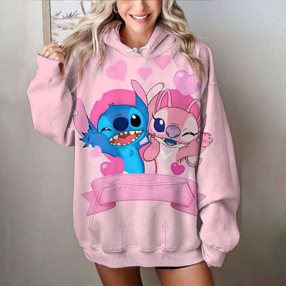 MINISO Sweater Printed Sweatshirts Cute Cartoon Clothes Hoodie Woman and Men Autumn/Winter Oversize Clothing