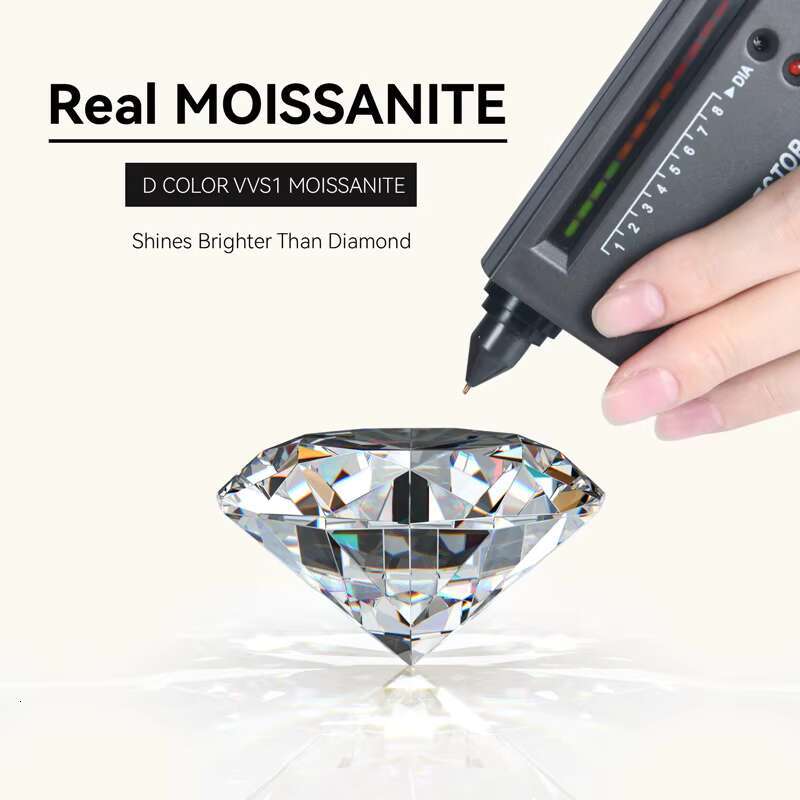 Moissanite 0.5CT 1CT 2CT 3CT Gold Plated 925 Sterling Silver Vvs Moissanite Stud Earrings with Moissanite