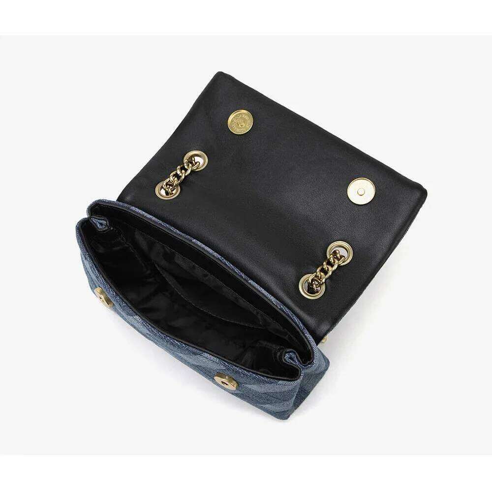 Designer Luxury Designer Women's Bags Eagle Head Denim Blue Canvas Single Chain Shoulder Crossbody Dating Handbag Commuting Tote Bag