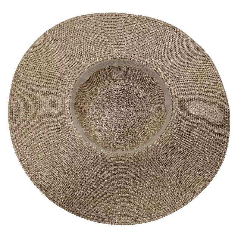 The New Belt Straw Women's Summer Travel Holiday Beach Sun Block Hat Big Cornice