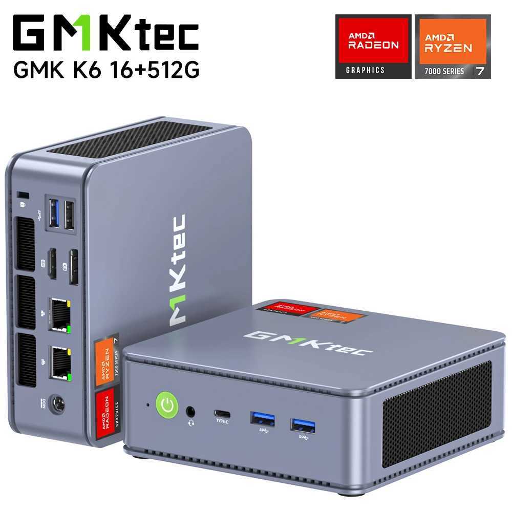 GMKtec K6 Mini PC AMD R7-7840HS 8C/16T 16GB DDR5 512GB PCIe 4.0 SSD Mini Desktop Computer Window 11 Pro WiFi 6E/BT5.2 Type-C X250602