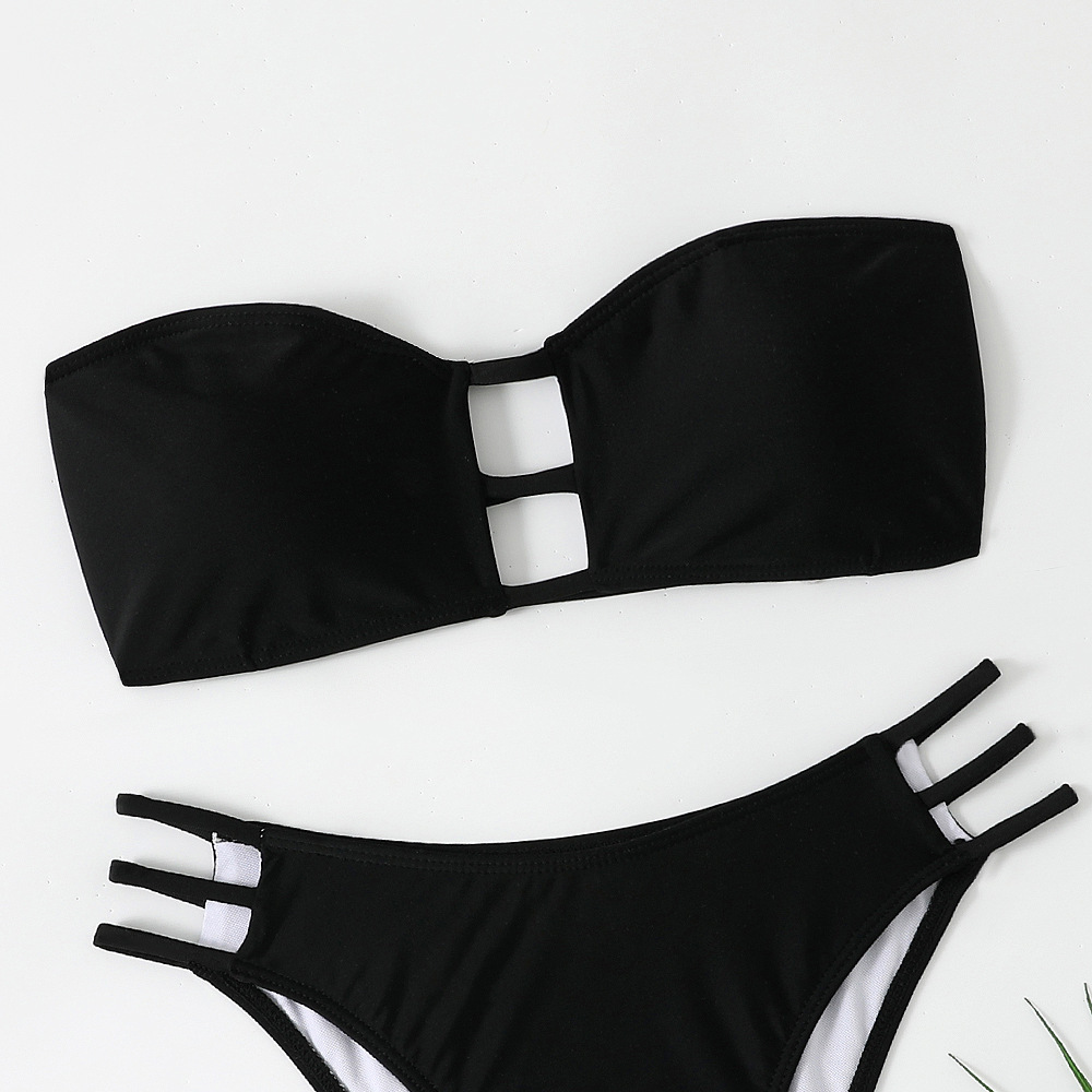 Outdoor Summer Beach Sexy Womenfree Shipping 2025 New Designer Shoes 2025 New Strapless Hollow Sexy Triangle Swimsuit Women's Beach Bikini