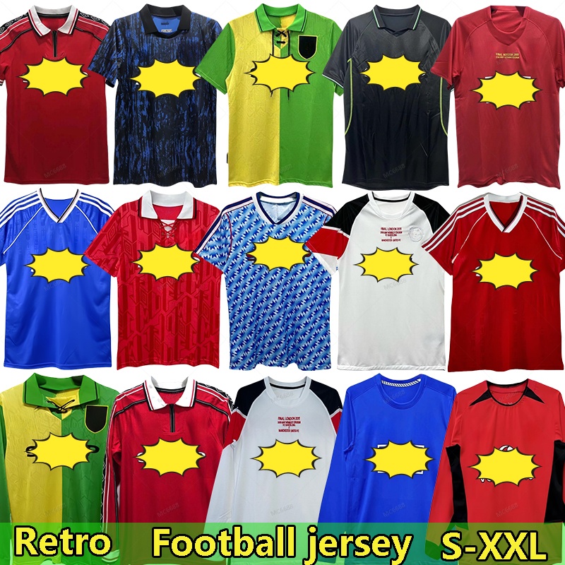 MUFCes Football Club Retro football jersey Ronaldo Rooney Giggs Nani 06.07.08 Long Sleeved Scholes Tevez BERBATOV VIDIC Vintage Classic Football shirt size S-XXL